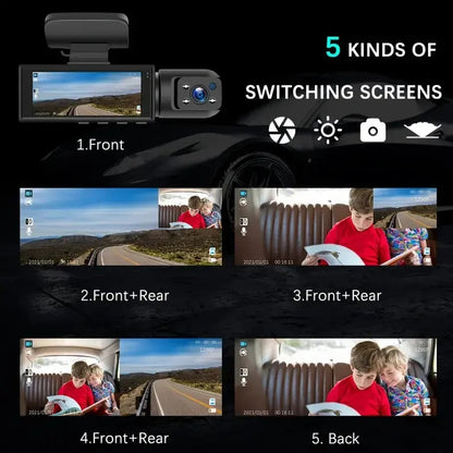 Dual Lens Car Dash Cam - Digital Clarity & Co.