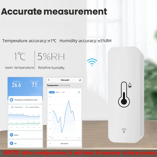 SmartLife WiFi Temp & Humidity Sensor - Digital Clarity & Co.