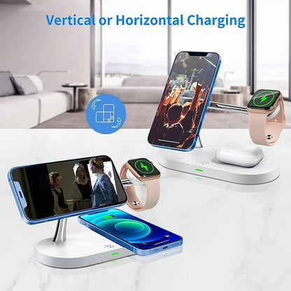 Magnetic 3-in-1 Wireless Charger Station - Digital Clarity & Co.