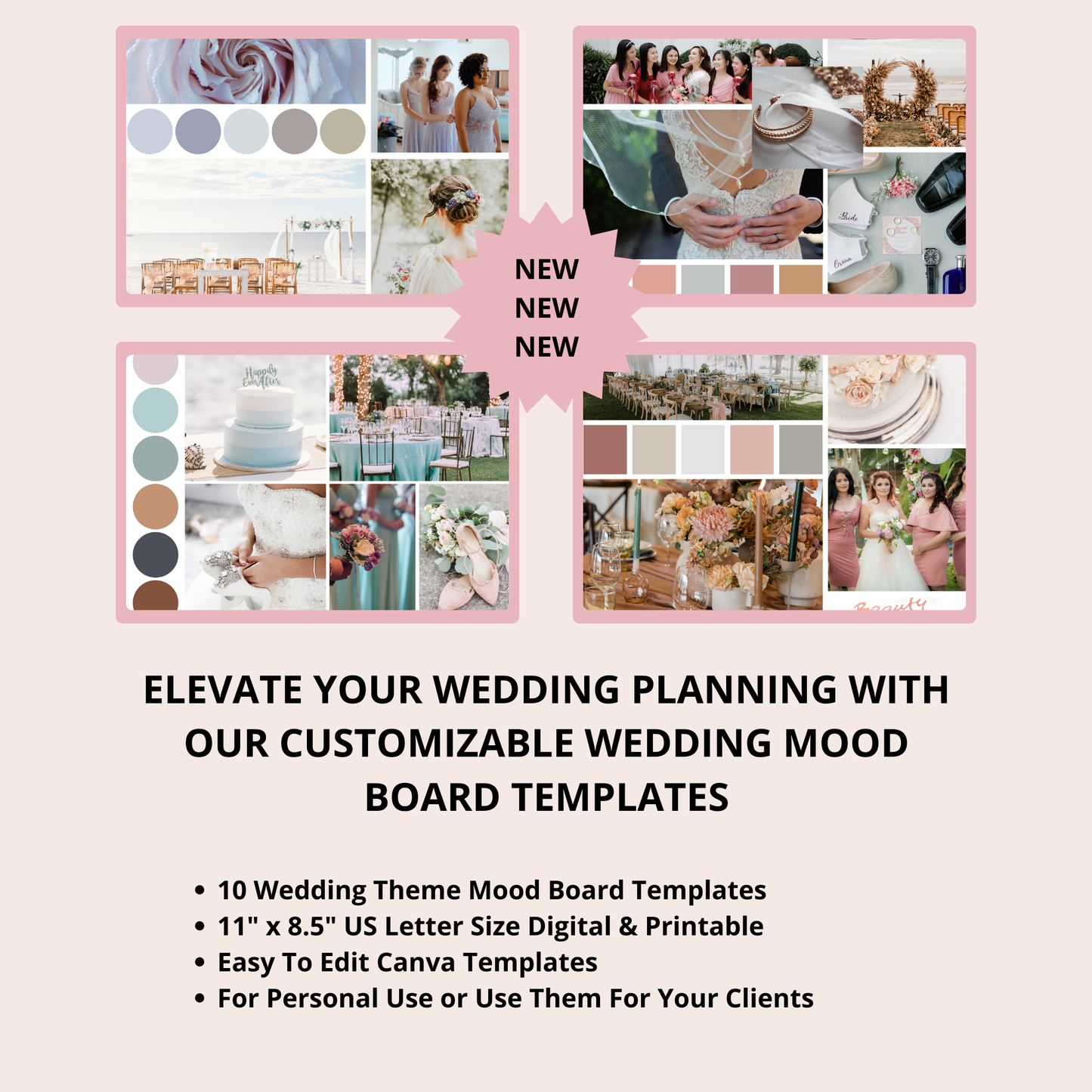 Dream Wedding Mood Boards - Digital Clarity & Co.