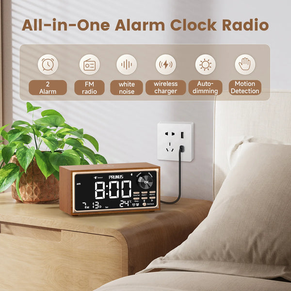 Chic Retro Alarm Clock Charger - Digital Clarity & Co.