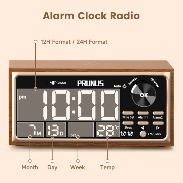 Chic Retro Alarm Clock Charger - Digital Clarity & Co.